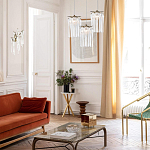 Бра с бронзовыми акцентами и прозрачными стеклянными каплями Droplet Bra варинант исполнения - 4 | Loft Concept во Владивостоке