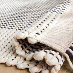 Ковер Woven from Wool с бахромой по краям варинант исполнения - 2 | Loft Concept во Владивостоке