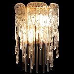 Бра с эффектом стекающего стекла и прозрачными трубками Textured Glass варинант исполнения - 1 | Loft Concept во Владивостоке