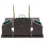 Настольный письменный набор из змеевика с часами Successful Leader варинант исполнения - 3 | Loft Concept во Владивостоке