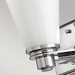 Бра для ванных комнат с белыми стеклянными конусными плафонами Hinkley варинант исполнения - 8 | Loft Concept во Владивостоке