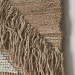 Панно из шерсти и хлопка с узором Beige Calista Cascade варинант исполнения - 6 | Loft Concept во Владивостоке