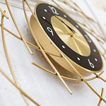 Часы настенные из металла с чёрным циферблатом Current Time варинант исполнения - 3 | Loft Concept во Владивостоке