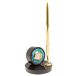 Часы настольные с ручкой из натурального камня Stone Clock варинант исполнения - 2 | Loft Concept во Владивостоке