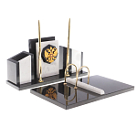 Настольный письменный набор из мрамора и змеевика с гербом России Marble Accessory варинант исполнения - 2 | Loft Concept во Владивостоке