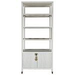 Стеллаж со стеклянными полками Elsa Dreams White варинант исполнения - 8 | Loft Concept во Владивостоке