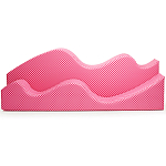 Дизайнерский модульный диван волнистой формы с цветным принтом Poltronova Superonda Sofa варинант исполнения - 8 | Loft Concept во Владивостоке