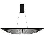 Люстра в виде распахнутых крыльев из тонких металлических планок Flight of Freedom варинант исполнения - 9 | Loft Concept во Владивостоке