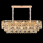 Люстра овальная каскадная с подвесками в форме колец Galaxy of Light варинант исполнения - 4 | Loft Concept во Владивостоке