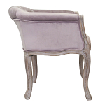 Кресло низкое в стиле прованс Розовый Велюр Louis French Armchair  варинант исполнения - 1 | Loft Concept во Владивостоке