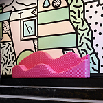 Дизайнерский модульный диван волнистой формы с цветным принтом Poltronova Superonda Sofa варинант исполнения - 13 | Loft Concept во Владивостоке