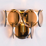 Бра с круглыми стеклянными подвесками Cardiel Amber Glass Wall Lamp варинант исполнения - 2 | Loft Concept во Владивостоке