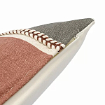 Подушка декоративная с геометрическим узором и плетенными вставками Divine Abstractions варинант исполнения - 3 | Loft Concept во Владивостоке