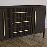 Буфет Primo с тремя ящиками и двумя фасадами Темный орех варинант исполнения - 3 | Loft Concept во Владивостоке