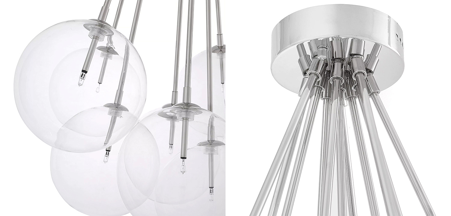 Люстра Eichholtz Ceiling Lamp Molecule Nickel Люстра Eichholtz Ceiling Lamp Molecule Nickel - Loft-Concept во Владивостоке