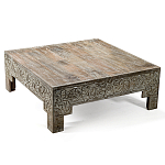 Кофейный стол Carved Сoffee table ручная резьба по дереву варинант исполнения - 4 | Loft Concept во Владивостоке