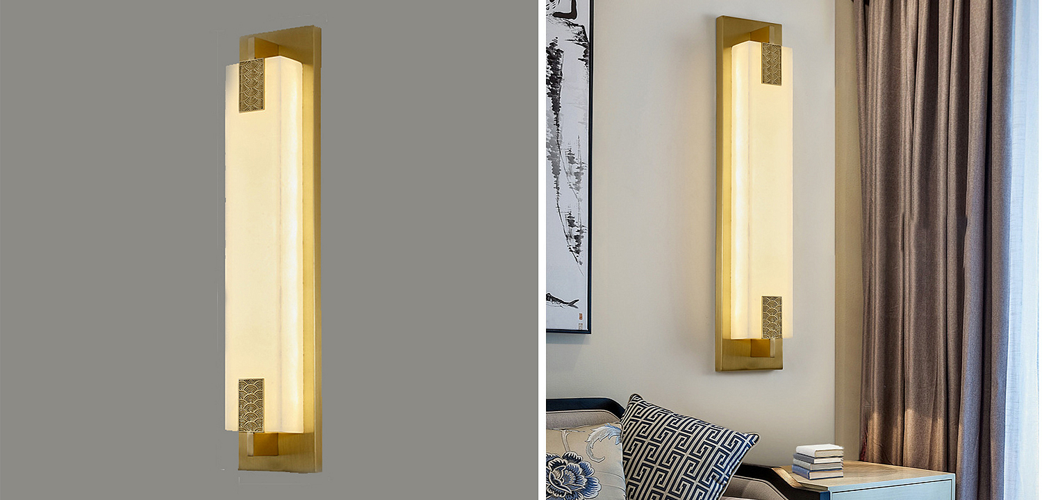 Накладной Настенный светильник Арт-Деко натуральный мрамор Art-Deco Wall Lamp Накладной Настенный светильник Арт-Деко натуральный мрамор Art-Deco Wall Lamp - Loft-Concept во Владивостоке