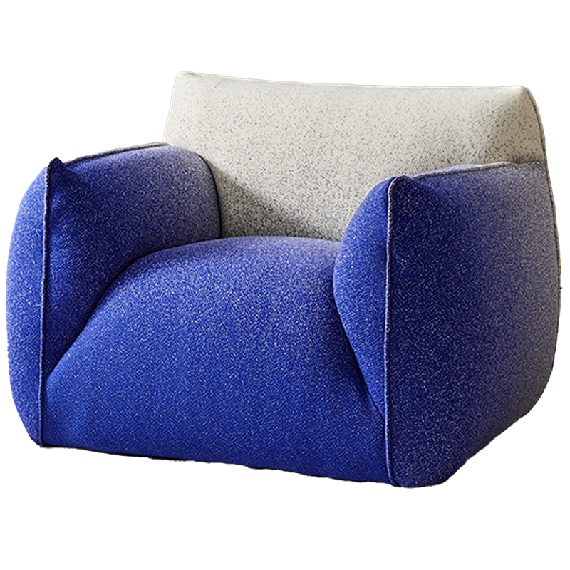 Кресло Gradient Blue Armchair Молочный Синий Кресло Gradient Blue Armchair Молочный Синий во Владивостоке | Loft Concept