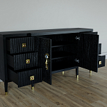 Большой Комод-буфет Elsa Dreams Black с ящиками варинант исполнения - 1 | Loft Concept во Владивостоке