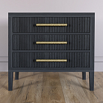 Тумба Primo  с тремя ящиками шпон Черный дуб варинант исполнения - 2 | Loft Concept во Владивостоке