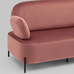 Диван в велюровой обивке цвета пыльная роза COLOR BLOCK варинант исполнения - 5 | Loft Concept во Владивостоке