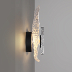 Бра с волнообразным стеклянным плафоном и вставкой из мрамора Liquid Stone варинант исполнения - 2 | Loft Concept во Владивостоке