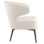 Современное мягкое кресло на металлических ножках Rakush Milk варинант исполнения - 5 | Loft Concept во Владивостоке