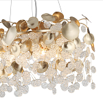 Люстра с декоративными подвесками из прозрачного стекла в форме монеток FAIRYTREE Light варинант исполнения - 5 | Loft Concept во Владивостоке