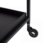 Тумба чёрная на колёсах Cabinet on Wheels варинант исполнения - 3 | Loft Concept во Владивостоке