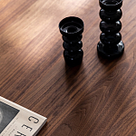 Кофейный стол овальный из дерева с 2-мя ящиками Coffee Walnut Table варинант исполнения - 6 | Loft Concept во Владивостоке