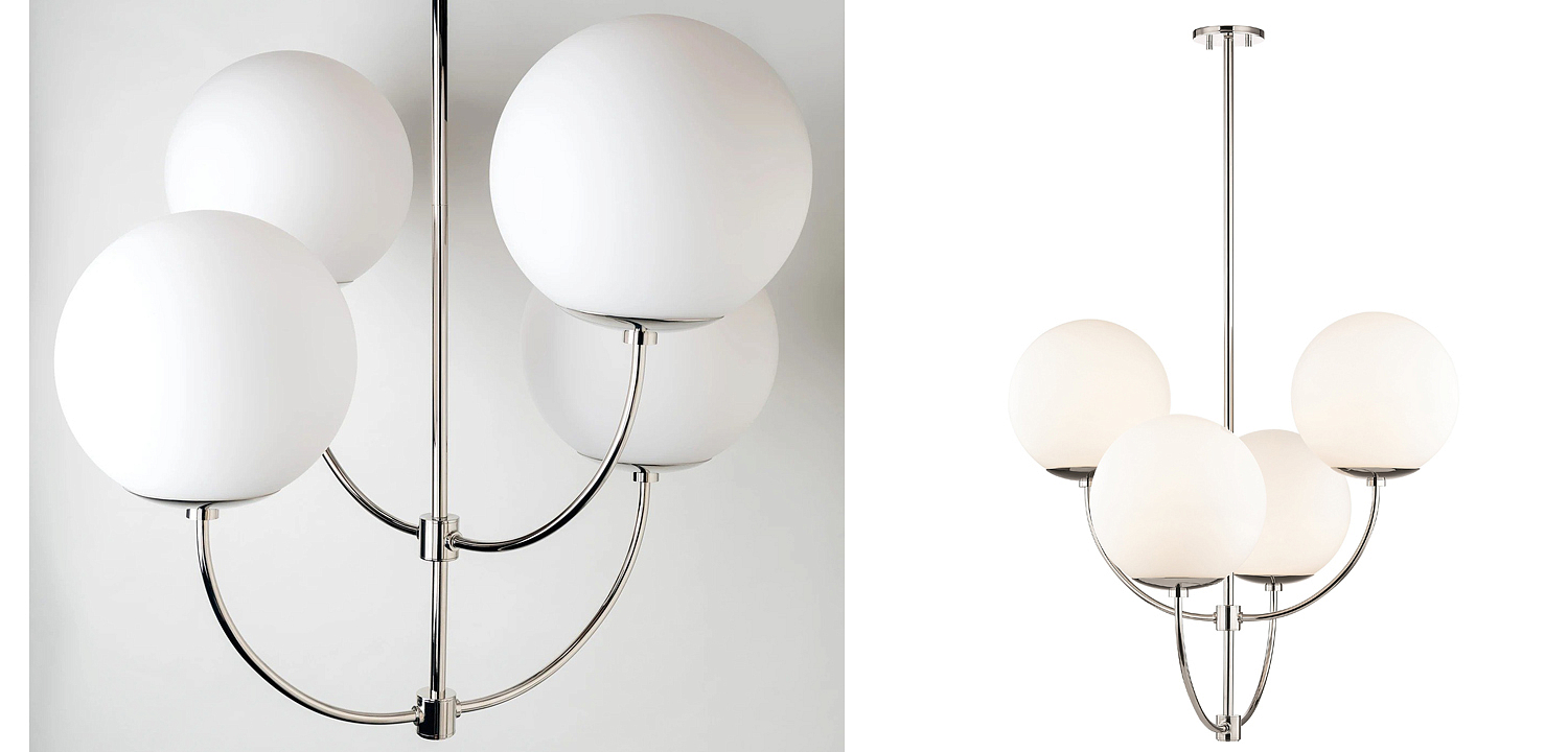 Люстра Breasal White Matte Balls Chandelier Chrome Люстра Breasal White Matte Balls Chandelier Chrome - Loft-Concept во Владивостоке