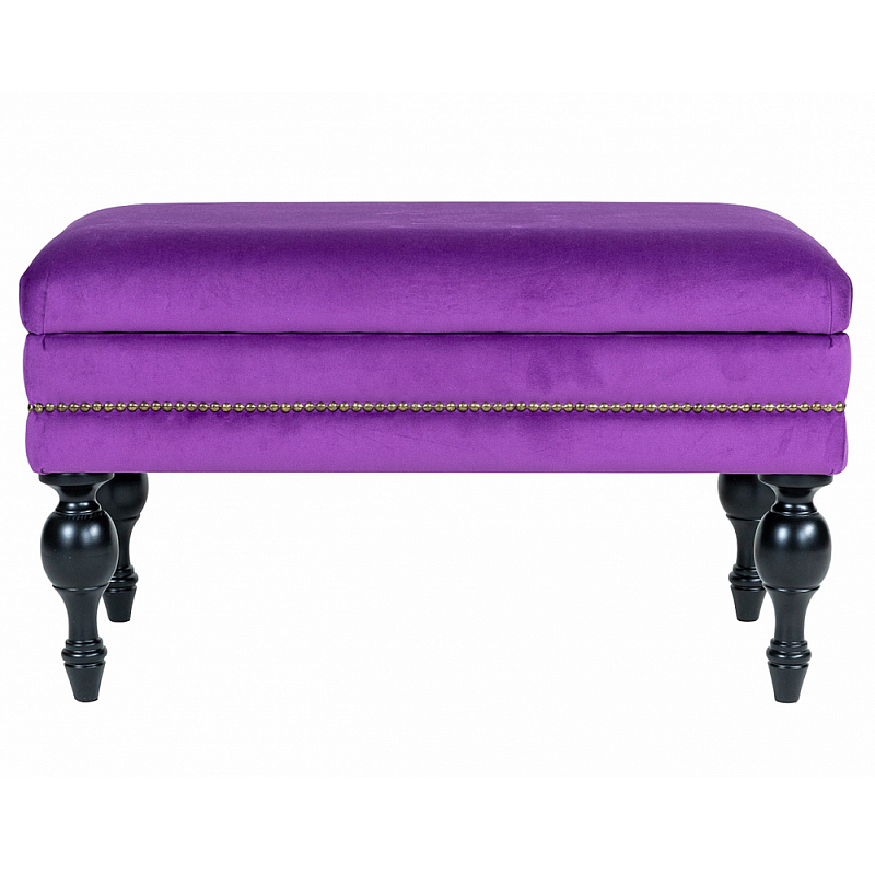 Мягкая банкетка с зоной для хранения Casket Violet Черный Фиолетовый Мягкая банкетка с зоной для хранения Casket Violet Черный Фиолетовый во Владивостоке | Loft Concept