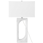 Настольная лампа на прямоугольном корпусе с тканевым абажуром One Piece Support варинант исполнения - 4 | Loft Concept во Владивостоке