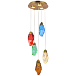 Потолочный светильник с пятью цветными плафонами Soar Colorful Lamp варинант исполнения - 3 | Loft Concept во Владивостоке