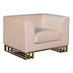 Кресло велюровое бежевое Cubic Silhouette варинант исполнения - 1 | Loft Concept во Владивостоке
