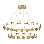 Люстра двухъярусная с круглыми светодиодными источниками света Maxine Light варинант исполнения - 6 | Loft Concept во Владивостоке