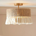 Люстра круглая плетеная с кисточками Solar Glow варинант исполнения - 5 | Loft Concept во Владивостоке