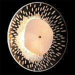 Бра с белым рельефным плафоном и стеклом с рисунком FLOW варинант исполнения - 2 | Loft Concept во Владивостоке