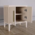 Тумбочка Primo с дверцами шпон Светлый дуб варинант исполнения - 3 | Loft Concept во Владивостоке