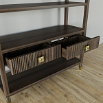 Стеллаж с двумя ящиками Elsa Dreams Walnut варинант исполнения - 3 | Loft Concept во Владивостоке