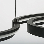 Люстра подвесная светодиодная в виде волнообразной ленты Ribbon Vortex варинант исполнения - 8 | Loft Concept во Владивостоке