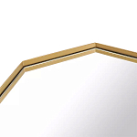 Зеркало золотистое восьмиугольной формы Octagon варинант исполнения - 2 | Loft Concept во Владивостоке