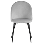 Мягкий стул в сером велюре Miruna Chair варинант исполнения - 2 | Loft Concept во Владивостоке