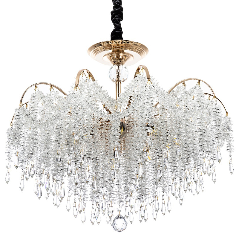 Люстра с хрустальными подвесками Crystal Classic Fairytree Chandelier 12 Золотой Прозрачное Стекло Люстра с хрустальными подвесками Crystal Classic Fairytree Chandelier 12 Золотой Прозрачное Стекло во Владивостоке | Loft Concept
