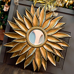 Зеркало-солнце с золотыми с лучами Rays of Peace варинант исполнения - 3 | Loft Concept во Владивостоке