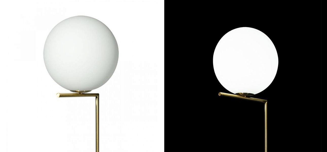 Торшер Flos IC Lights Gold c мраморным основанием Торшер Flos IC Lights Gold c мраморным основанием - Loft-Concept во Владивостоке