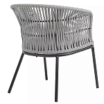 Кресло с декоративным плетением на спинке и подлокотниках Armchair Weaving варинант исполнения - 3 | Loft Concept во Владивостоке