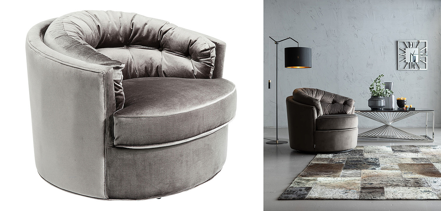 Кресло вращающееся Gray Delilah Кресло вращающееся Gray Delilah - Loft-Concept во Владивостоке