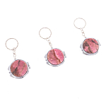 Зеркало брелок складное двухстороннее из натурального камня Родонит Stone Mirrors варинант исполнения - 8 | Loft Concept во Владивостоке