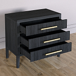 Тумба Primo  с тремя ящиками шпон Черный дуб варинант исполнения - 4 | Loft Concept во Владивостоке